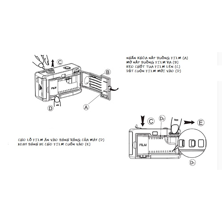 KODAK M35 máy chụp ảnh film dùng được tất cả film 35mm