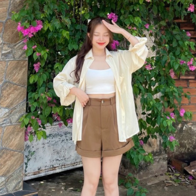 Quần short lưng cao ống rộng Mai Anh_Clothing