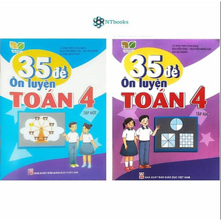 Combo 2 cuốn sách 35 đề ôn luyện toán 4 kết nối