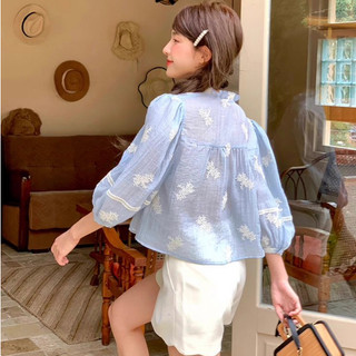 Áo bbd voan thêu hoa 61917 CHERRY COCO