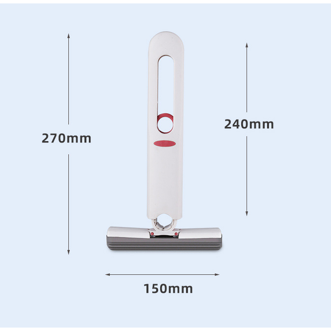 Cây lau nhà tự vắt gắp gọn mini, cây lau đa năng lau kính, lau sàn…. Đầu xoay 120 độ luồn lách mọi ngóc ngách