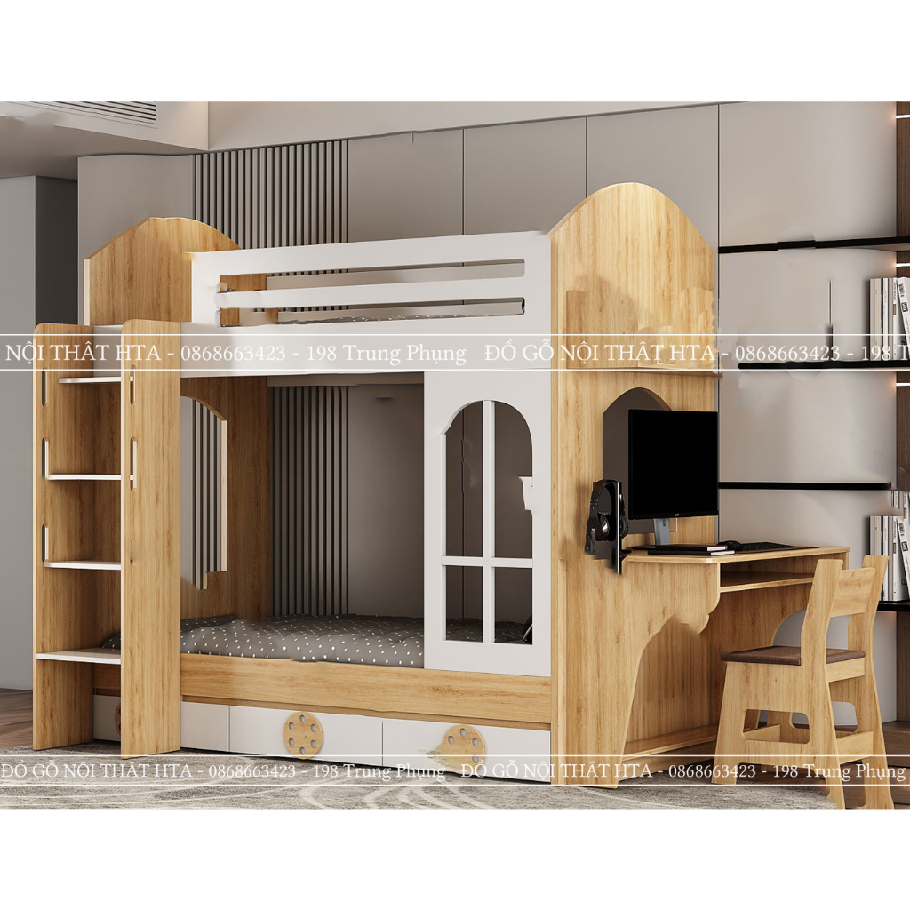 Giường tầng thông minh cho bé