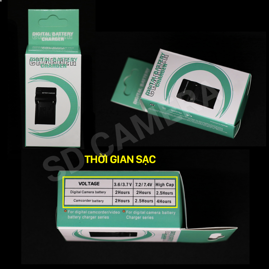 Sạc Pin Canon LP-E5 Canon EOS 1000D 500D, 450D, Kiss X3 X2 Kiss F  Sạc nhanh E5 có LED báo đầy