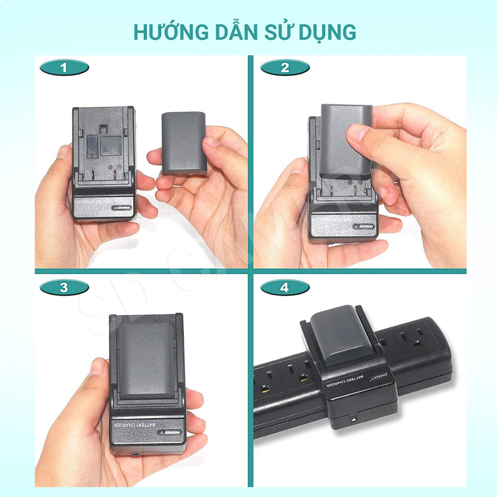 Sạc Pin Canon LP-E5 Canon EOS 1000D 500D, 450D, Kiss X3 X2 Kiss F  Sạc nhanh E5 có LED báo đầy