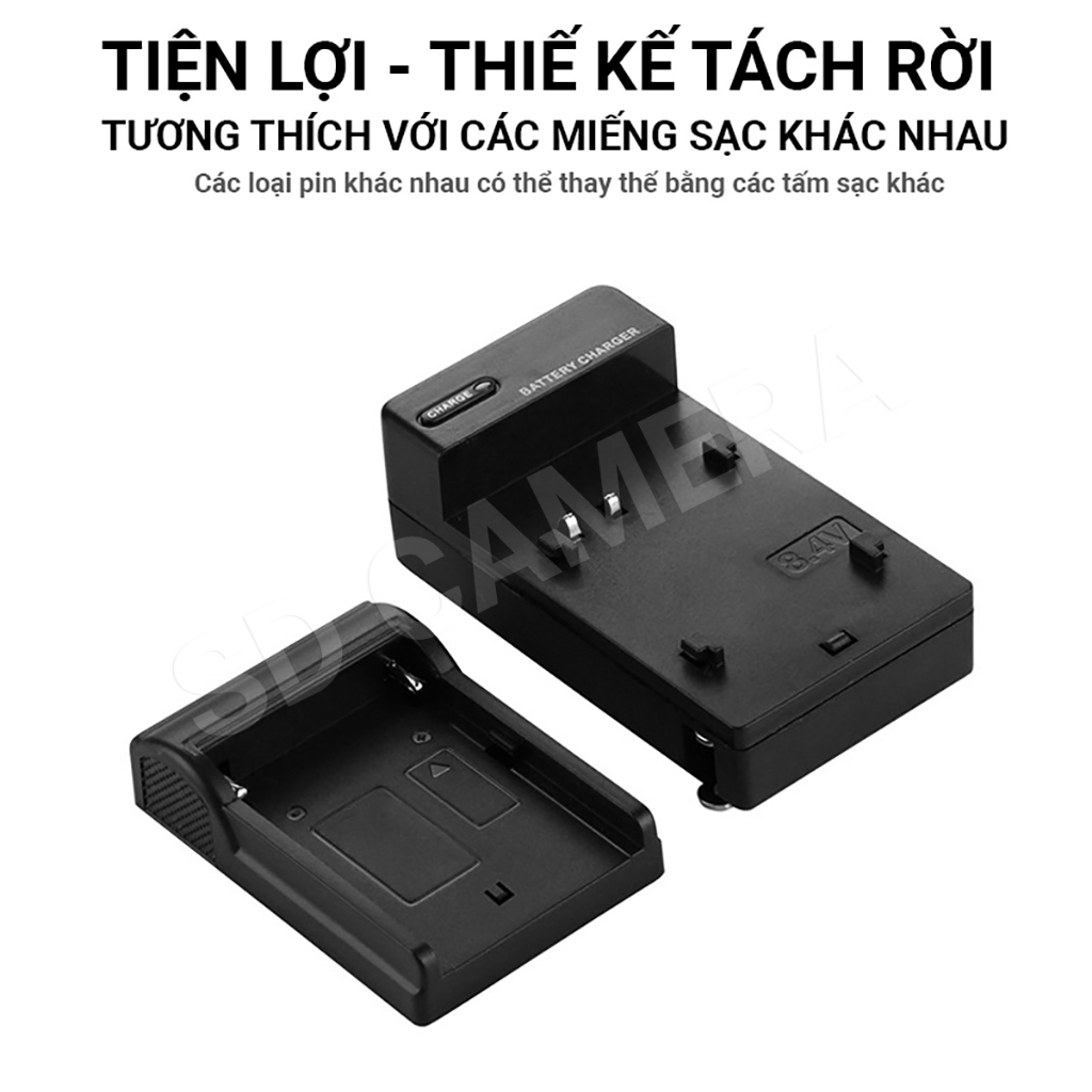 Sạc Pin Canon LP-E5 Canon EOS 1000D 500D, 450D, Kiss X3 X2 Kiss F  Sạc nhanh E5 có LED báo đầy