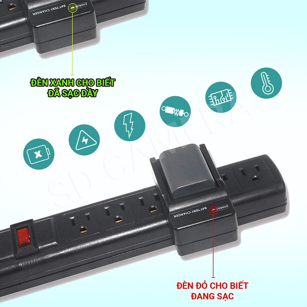 Sạc Pin Canon LP-E5 Canon EOS 1000D 500D, 450D, Kiss X3 X2 Kiss F  Sạc nhanh E5 có LED báo đầy