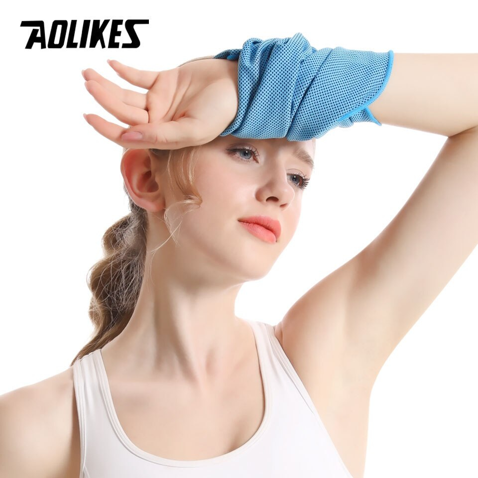 Khăn lau mồ hôi thể thao đeo cổ tay AOLIKES A-7933 Cooling sports towel