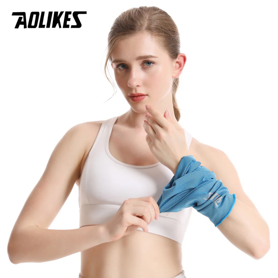 Khăn lau mồ hôi thể thao đeo cổ tay AOLIKES A-7933 Cooling sports towel