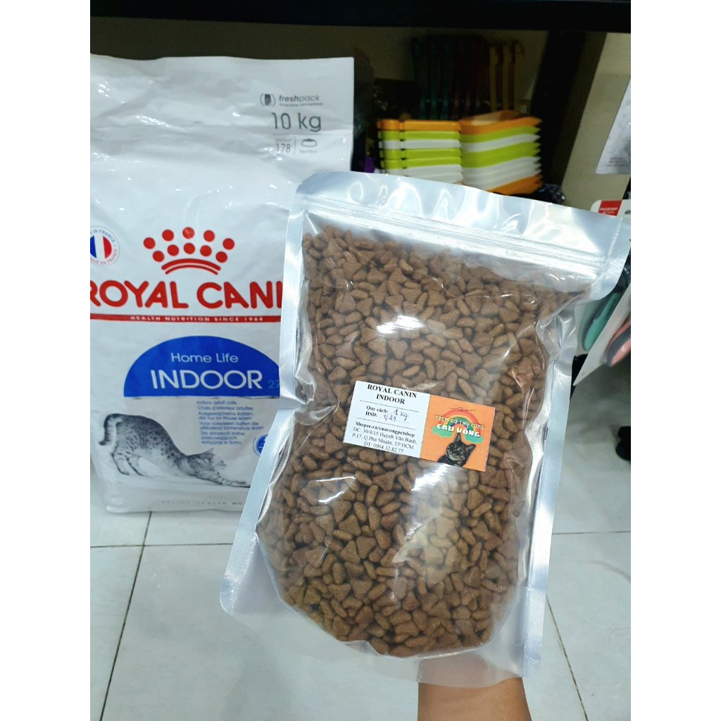 [Hỏa Tốc] Hạt Cho Mèo Lớn Indoor Royal Canin 400g / 1kg / 2kg
