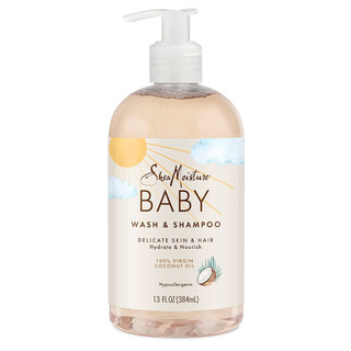 _dầu tắm, gội cho bé sheamoisture baby 100% virgin coconut oil 13 fl oz 384ml