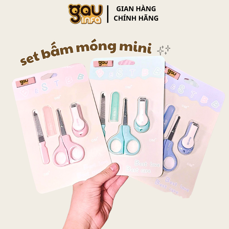 Bộ bấm móng tay cao cấp hãng Gauinfa dùng được cho bé từ sơ sinh