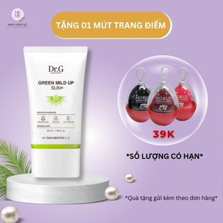  Kem Chống Nắng Dr.G Green Mild Up Sun+ SPF50+ PA++++ Bảo Vệ Da Khỏi Tia UV Ánh Sáng Xanh Bụi Mịn 50ml 
