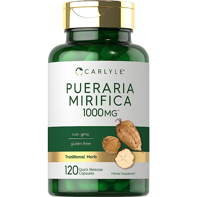 Carlyle Pueraria Mirifica 1000mg - Viên uống sâm tố nữ giúp tăng kích cỡ ngực, hormone nữ 120 viên