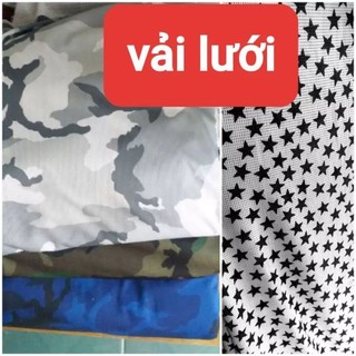 vải lưới dày mix màu