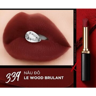 Son môi l'oréal mịn lì 339 le wood brulant - nâu đỏ 1.8g