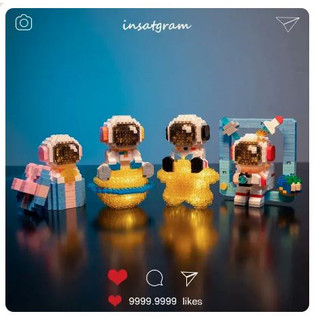 LED - Lego Bộ lắp ghép mô hình Phi hành gia có đèn.