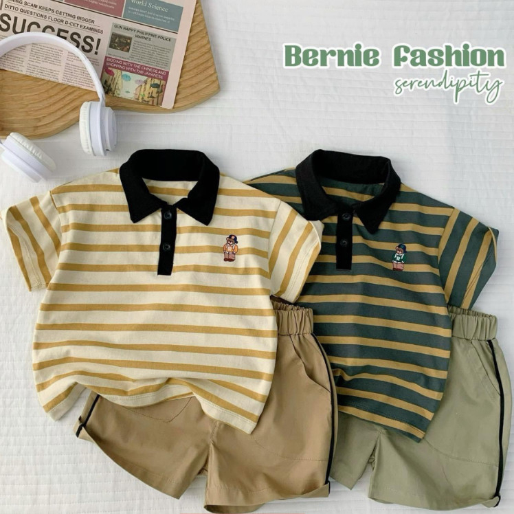 Bộ Quần Áo Cộc Tay, Set Bộ Polo Quần Thô Dành Cho Bé Trai Và Bé Gái Từ 8Kg Đến 35Kg - Thời Trang Trẻ Em Poskids