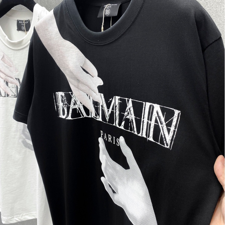 Áo Phông Nam Nữ BALMAN Hình In Đôi Bàn Tay Chuyển Nhiệt Cực Đẹp -Áo Thun Nam Nữ Đôi Bàn Tay - From Dáng Unisex