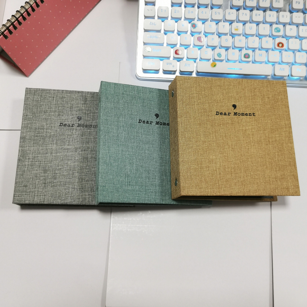 Album 6x9 bìa vải siêu đẹp Dear Moment đựng được 100 ảnh