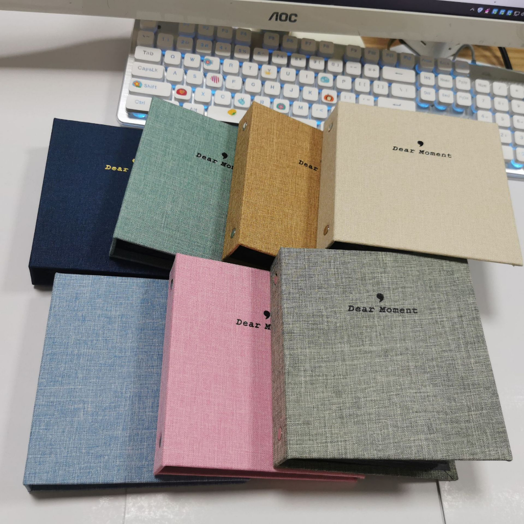 Album 6x9 bìa vải siêu đẹp Dear Moment đựng được 100 ảnh