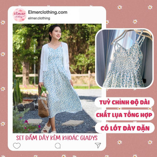 Set áo đầm hoa nhí GLADYS xinh xắn - thương hiệu Elmer