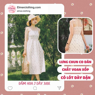 Đầm hoa nhí 2 dây Julie xinh xắn trẻ trung - thương hiệu Elmer