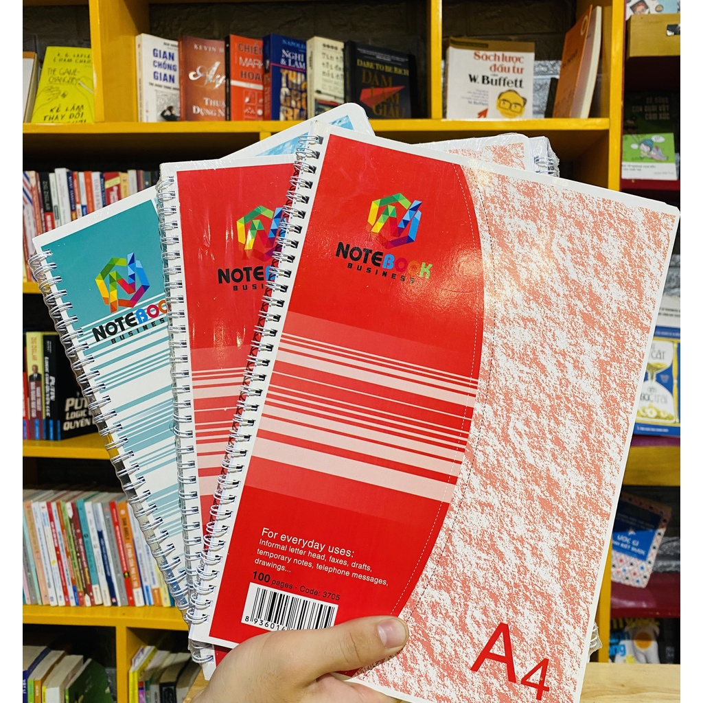 Sổ bìa mềm Hải Tiến Gáy lò xo A4/A6 200 trang