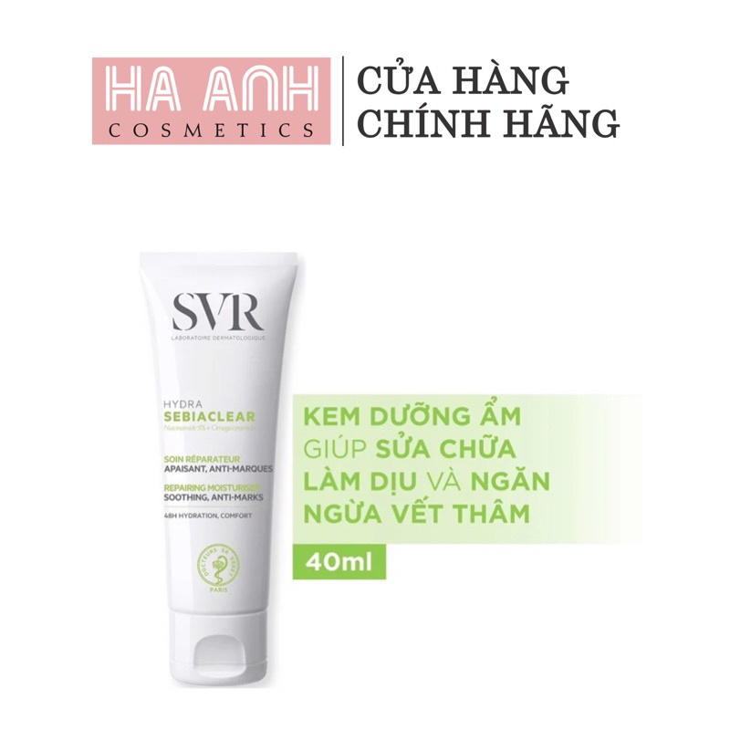 Kem Dưỡng Ẩm Cho Da Mụn SVR Sebiaclear Hydra 40ml
