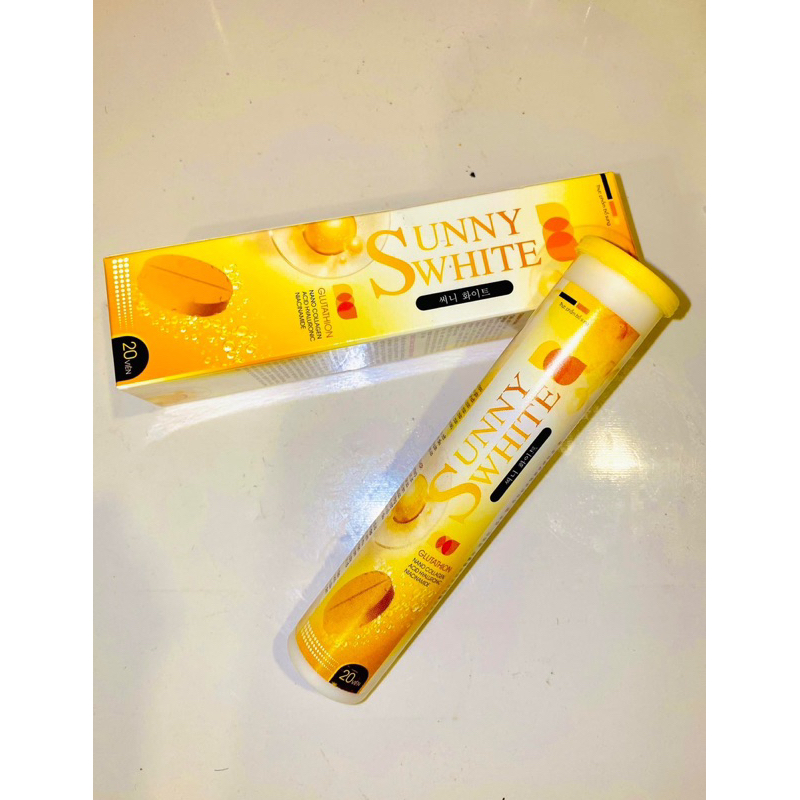 Viên sủi trắng da mờ nám chống nắng SUNY White 1 hộp 20 viên