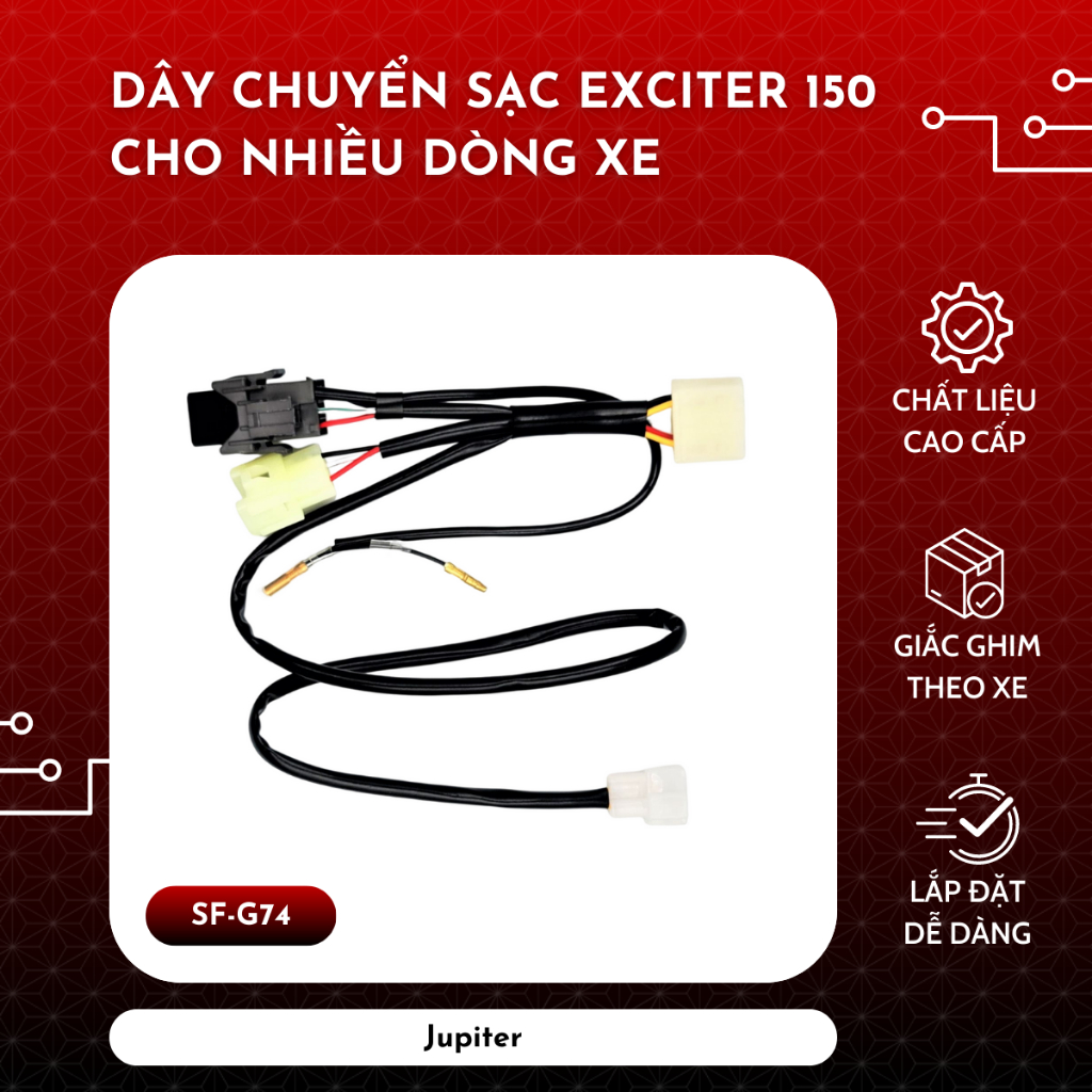 Dây chuyển sạc Exciter 150 cho nhiều dòng xe