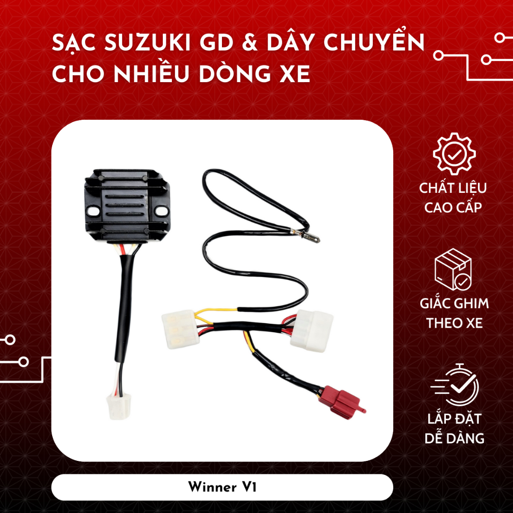 Sạc SU GD và dây chuyển cho nhiều dòng xe