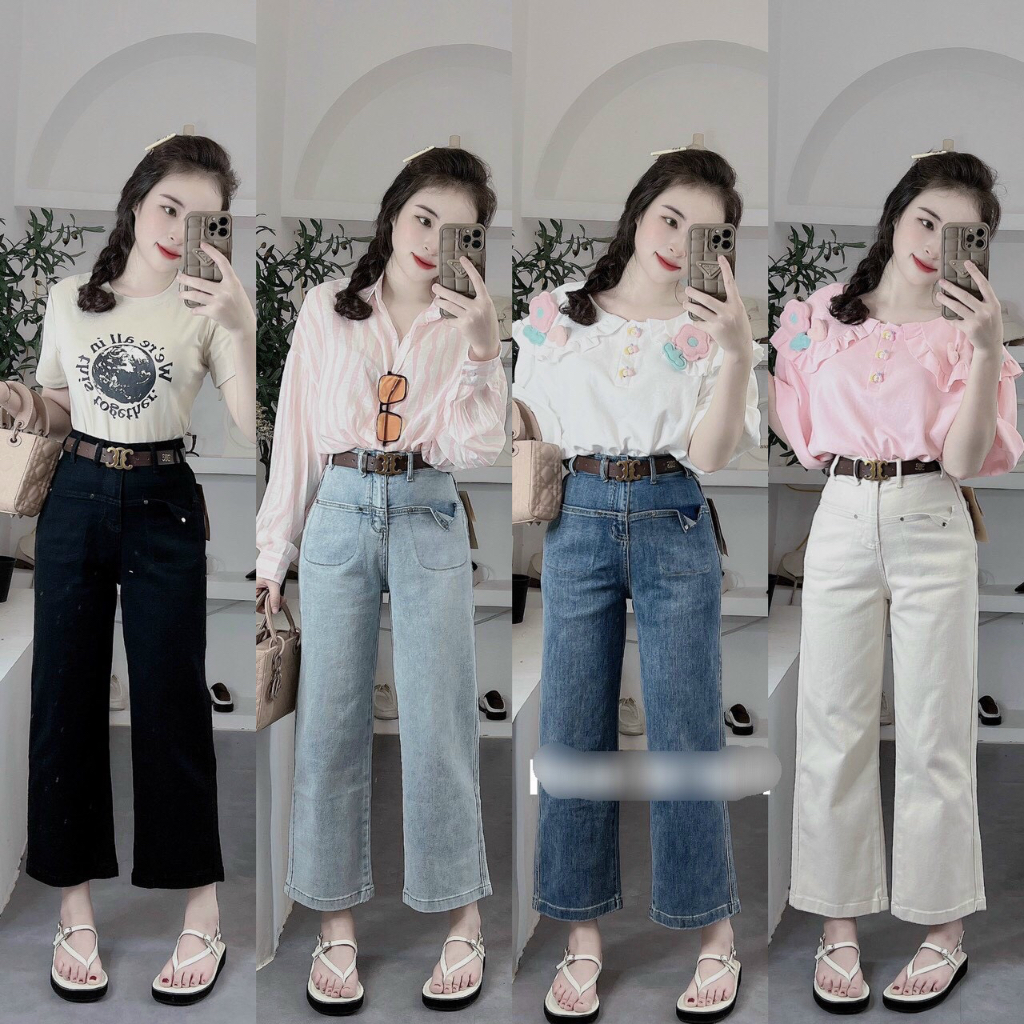 QUẦN JEANS ỐNG RỘNG