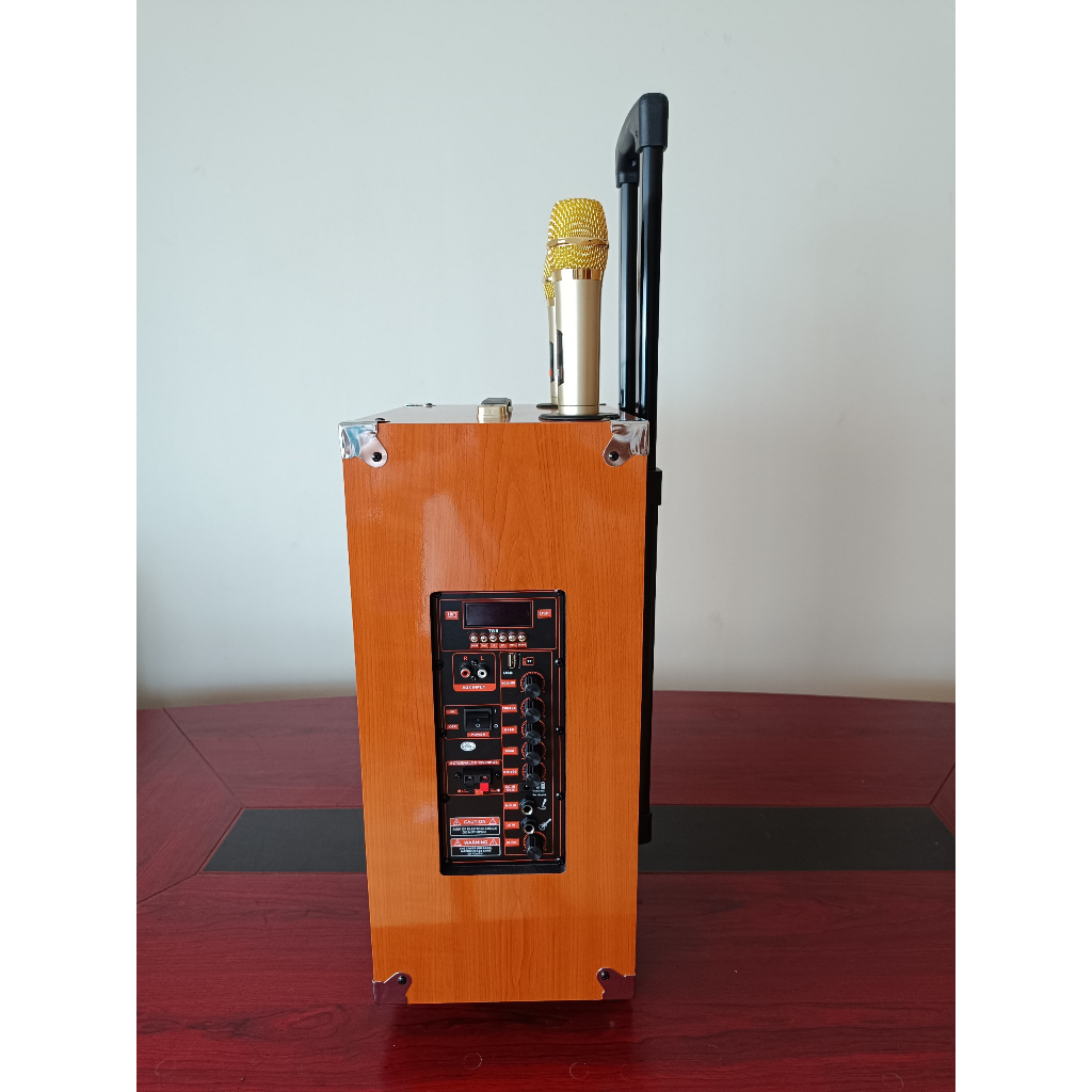 Loa kéo ONTEKCO 1202 bass 30CM hát karaoke, mạch chống hú chuẩn, loa bass mạnh mẽ, có bánh xe di chuyển