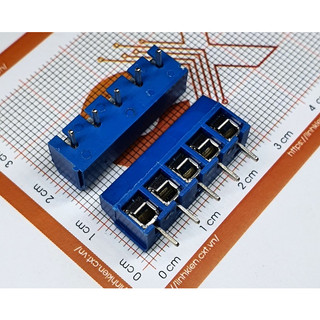 Cầu đấu 5.0mm kf301 2p 3p 5p xanh dương