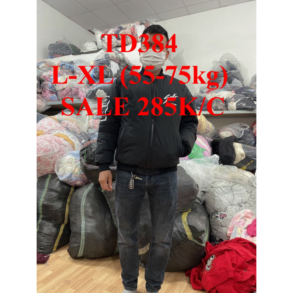 SALE 285K/C * Mã TD384: Áo phao béo bomber nam dễ mặc, vải dư, bên trong lót gió