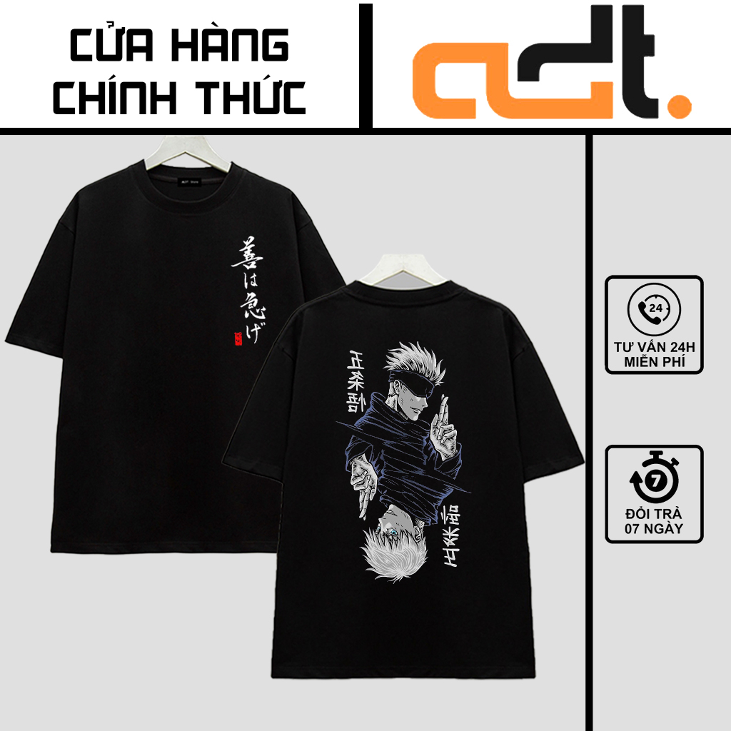 Áo Jujutsu Kaisen - BST Áo Anime in hình Gojo mới nhất cực HOT, siêu ngầu, chất cotton co giãn 4 chiều