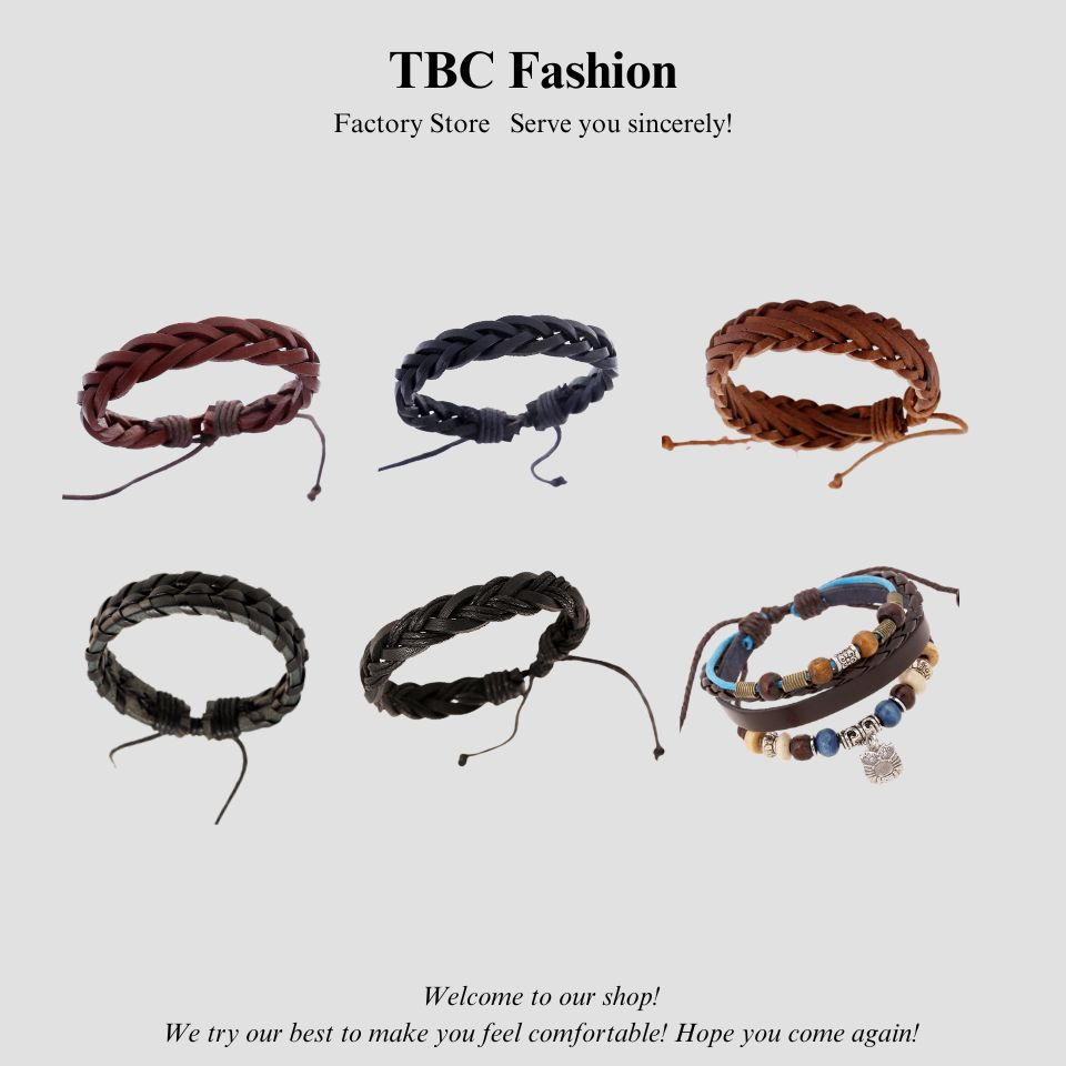 Vòng đeo tay dây da handmade nam nữ thủ công - Mã VTDA The Collar Box