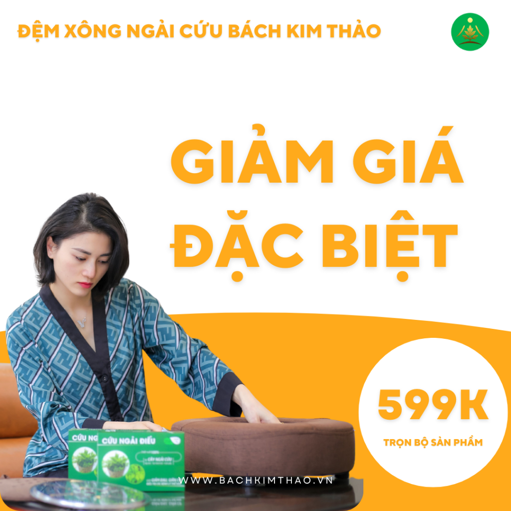 Đệm xông ngải cứu Bách Kim Thảo đặc biệt