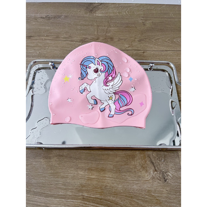 Nón bơi silicon chống thấm nước cho bé, mũ bơi trẻ em chuyên dụng.