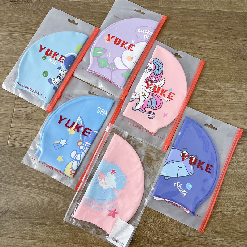 Nón bơi silicon chống thấm nước cho bé, mũ bơi trẻ em chuyên dụng.