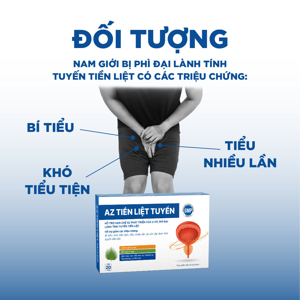 Viên Uống AZ Tiền Liệt Tuyến Hỗ Trợ U Xơ Tuyến Tiền Liệt, Tiểu Khó