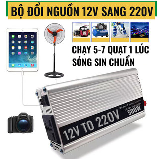 Bộ kích điện 12v lên 220v công suất thực 500w