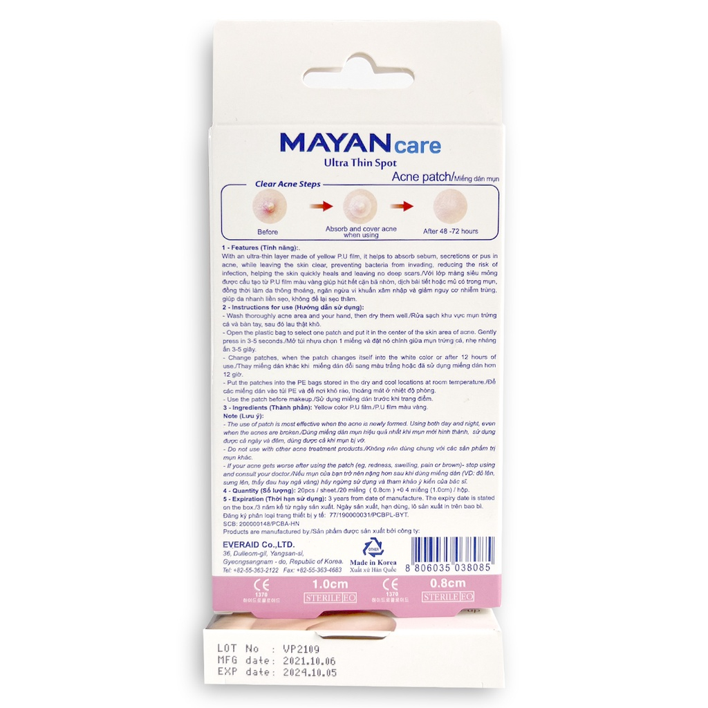 MIẾNG DÁN MỤN MAYAN CARE