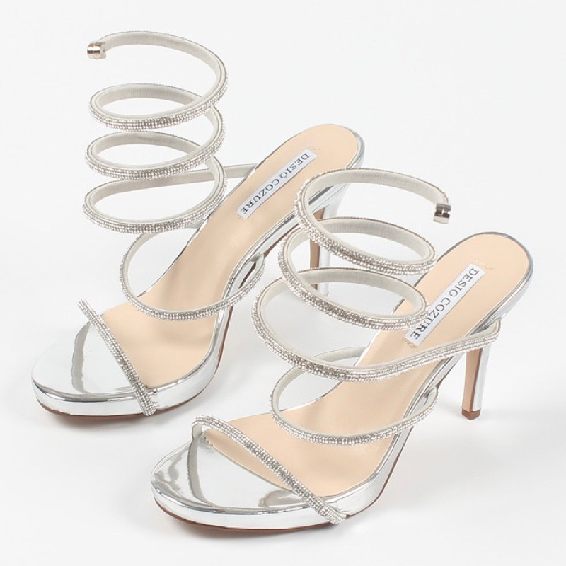 ORDER 🌺 Giày cao gót quai đá mảnh dây quấn 10cm - xuất Âu 36-41
