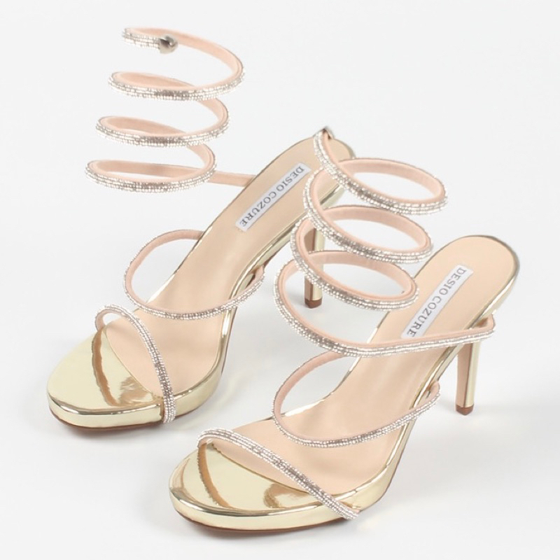 ORDER 🌺 Giày cao gót quai đá mảnh dây quấn 10cm - xuất Âu 36-41