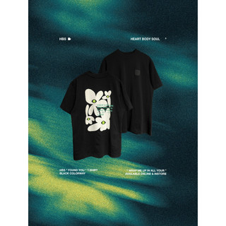 Áo phông hình HBS "FOUND YOU" T-SHIRT - BLACK