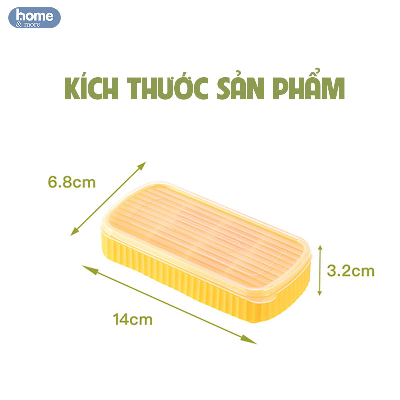 Khay đá silicone 8 ngăn có nắp ngăn mùi, khuôn làm thạch hoa quả tiện lợi dễ dàng