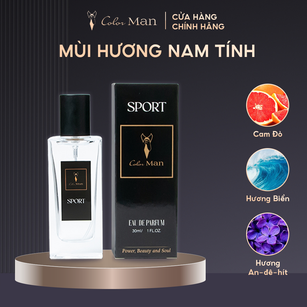 Bộ 3 Chai Nước Hoa Nam Color Man 30ml