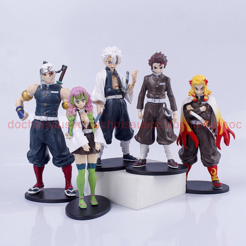 Mô hình Kimetsu No Yaiba figure Demon Slayer Tanjirou Nezuko Zenitsu Inosuke Giyuu Shinobu...figure thanh gươm diệt quỷ