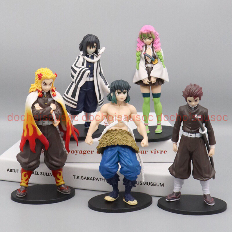 Mô hình Kimetsu No Yaiba figure Demon Slayer Tanjirou Nezuko Zenitsu Inosuke Giyuu Shinobu...figure thanh gươm diệt quỷ